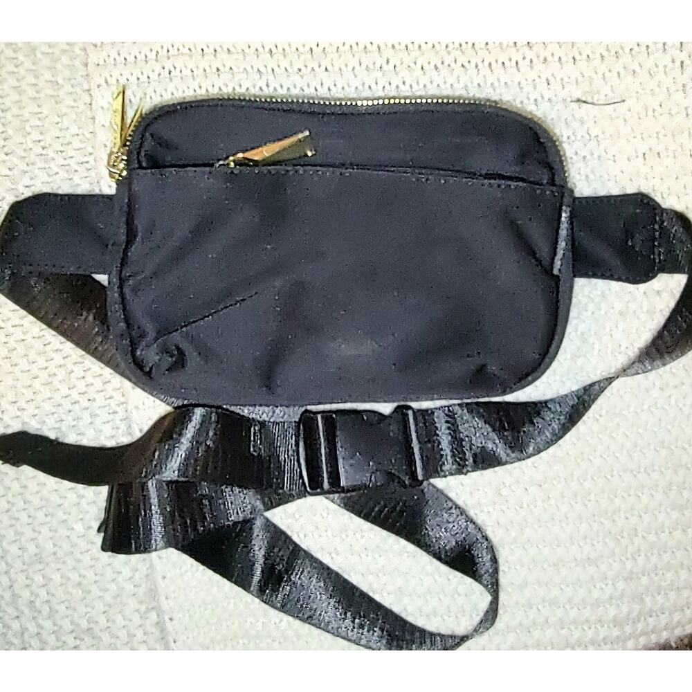 Zorfin - Black Satiny Nylon Convertible Crossbody Purse / Fanny Pack, NWOT